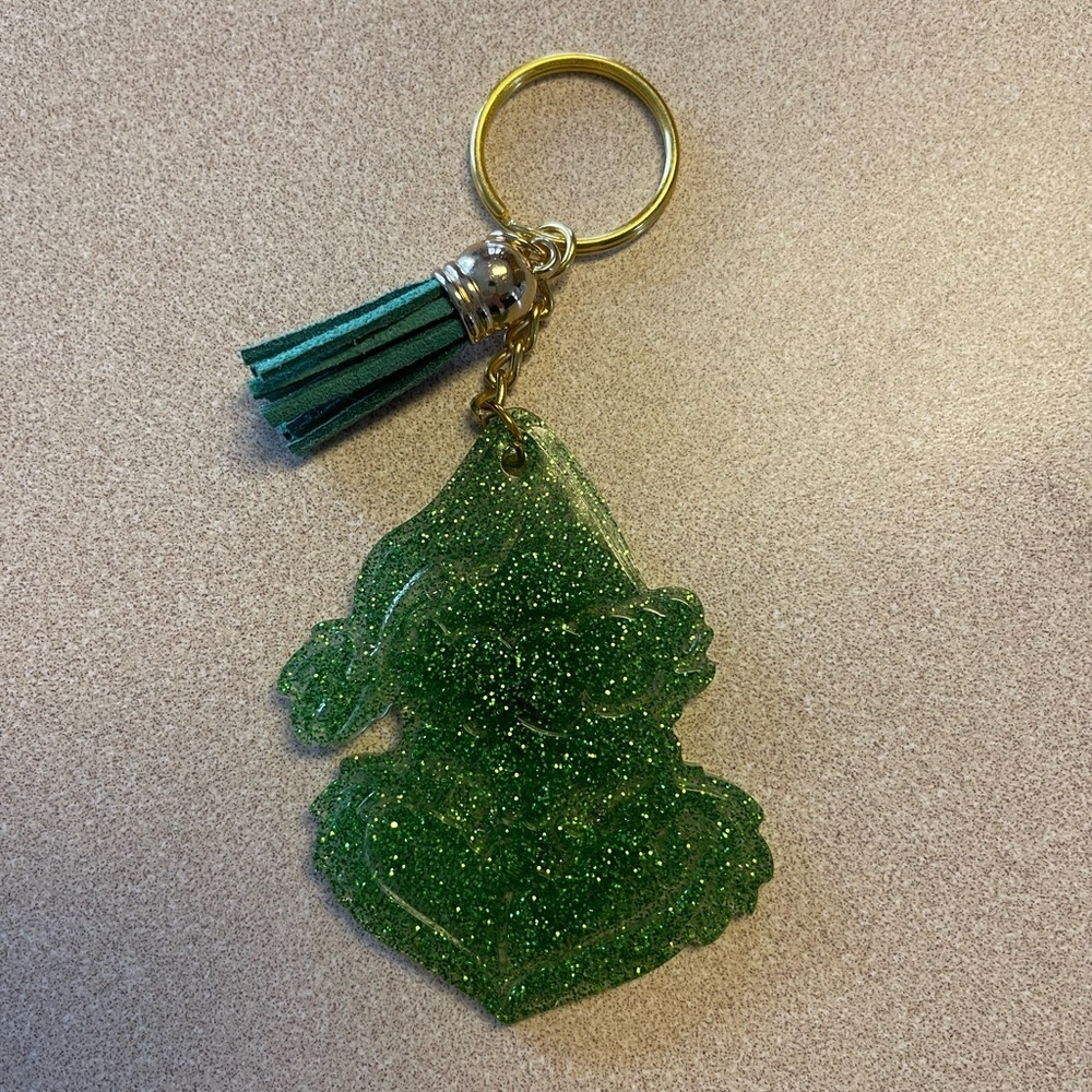 🎉🎉HP🎉🎉 Handmade Christmas Keychain- The Grinch - Picture 2 of 6